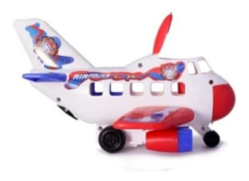 Avión Policía Sonidos Boy Toys Juguete Niños