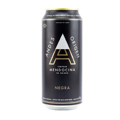 Imagen 1 de 1 de Cerveza Andes Origen Negra Schwarzbier negra lata 473 mL
