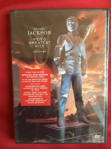 Michael Jackson Dvd Video Greatest Hits History/sin Abrir