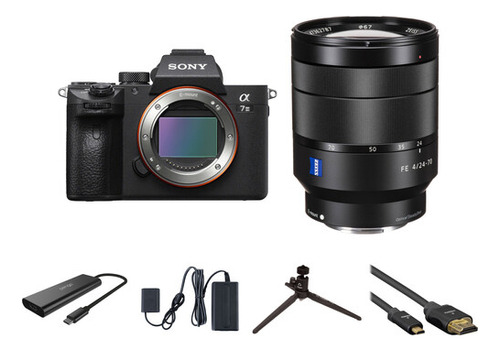 Kit Sony A7 Iii Cámara Mirrorless 24-70mm F/4 Y Equipo Stre