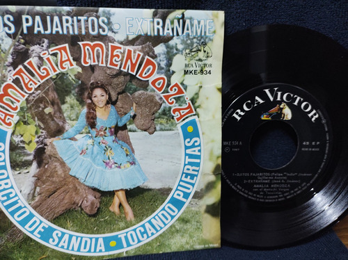 Amalia Mendoza Ojitos Pajaritos Vinilo Ep Acetato 