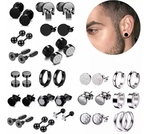 Aretes de 2025 argolla para hombre