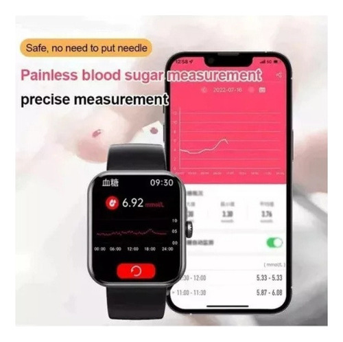 Nova Reloj Inteligente, Pulsera Inteligente, Glucómetro 2024