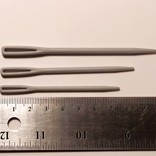 Aguja Estambrera Gris.2 De 73 Mm. 2 De 82 Mm. 2 De 95 Mm.