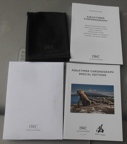 Original Manual Catalogo Iwc Aquatimer Chronographs