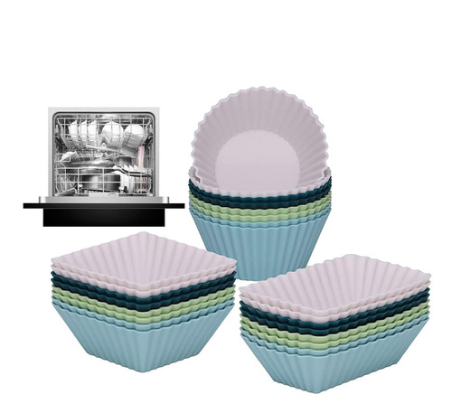 Tazas De Silicona Para Muffins Tazas Para Muffins Tazas De G