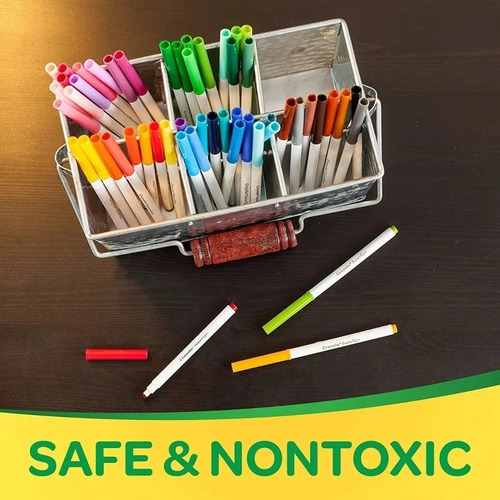 Imagen 2 de 4 de Marcadores Crayola Super Tips 100 Colores Lavables