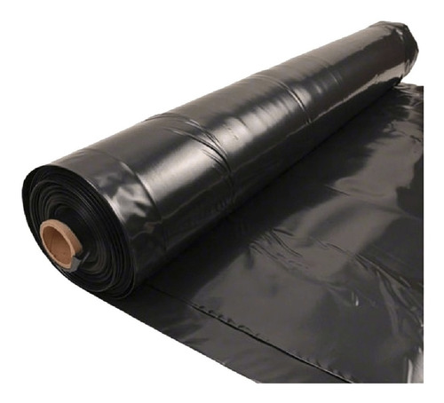 Polietileno Negro Impermeable Pesado 200mic 2mt X 1mt Lineal