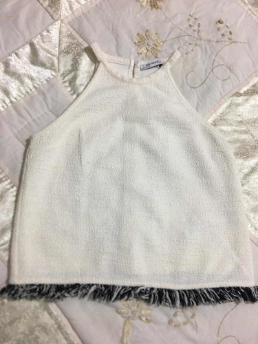 Zara Trafaluc Blusa Para Niña Talla S 10 Años Color Blanca