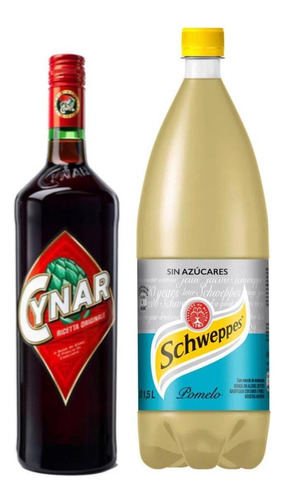 Cynar 750ml + Schweppes Pomelo Sin Azucar 1,5lts Cynar Julep