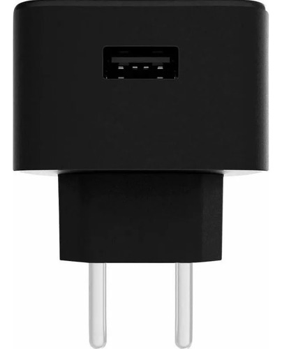 Fonte Usb Turbo Carregador Compatível Motorola Samsung Cor Preto