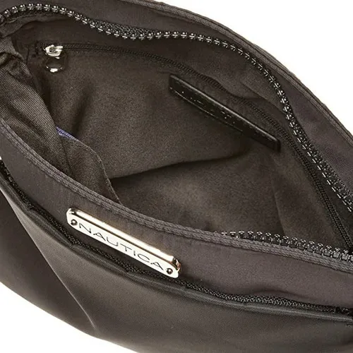 Nautica Diver - Bolso Cruzado Pequeño De Nailon Para Mujer Color Negro
