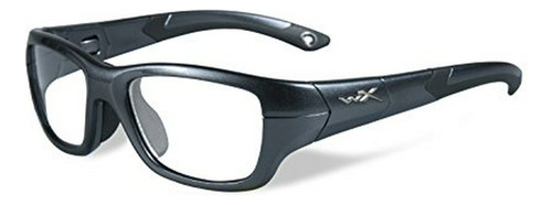 Gafas De Sol - Wiley X Flash Graphite With Black Frame