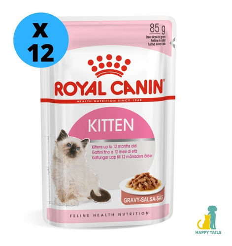 Royal Canin Pouch Kitten Caja X 12 Uni - Happy Tails