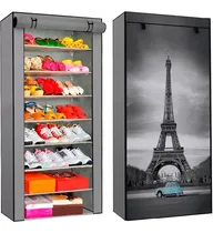 Comprar Kit 2 Zapateras Organizador Moderno Rack Zapatera Zapatero Color Gris