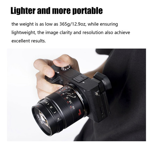 Imagen 9 de 10 de 7artisans 55 Mm F1.4 Ii Apsc Lente De Cámara Para Canon Eos.