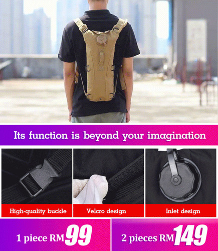 Mochila De Hidratación Para Bicicleta, Ropa Duradera, Color