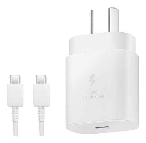 Imagen 1 de 3 de Cargador Samsung Rapido 25w Galaxy A52 A72 A71 S20fe S21 S20