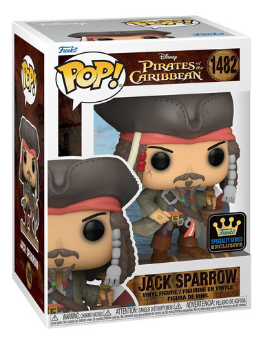 Funko Pop Jack Sparrow #1482 Pirates The Caribbean Exclusive