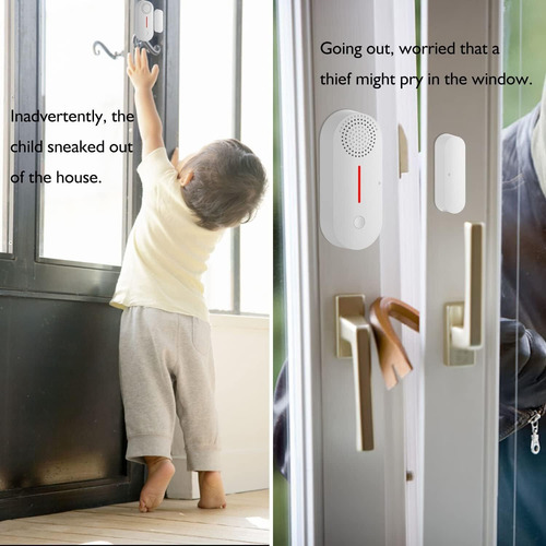 2 Alarmas Wifi Inteligentes Para Puertas Y Ventanas