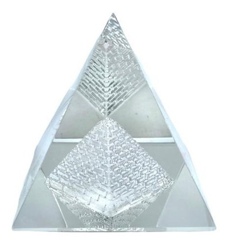 Figura Pirámide Vidrio Grande