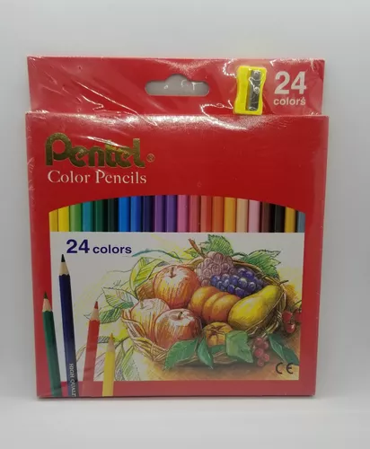 LÁPICES DE COLORES PENTEL ARTS CB824 CON 24, Pentel, Escolar, Lápices de  colores