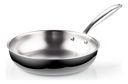 Qw Cook N Home 2682 Sartén Para Saltear De Acero Inoxidable