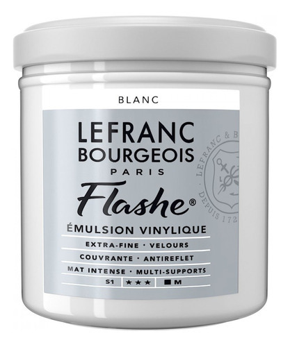 Tinta Acrílica Flashe Lefranc & Bourgeois 125ml S1 022 White