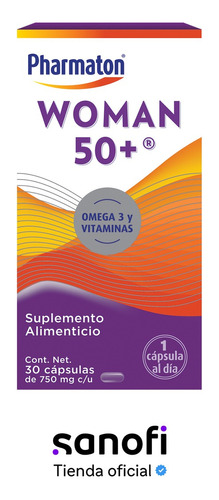 Suplemento Alimenticio Pharmaton Woman 50+ 30 Cápsulas 750mg