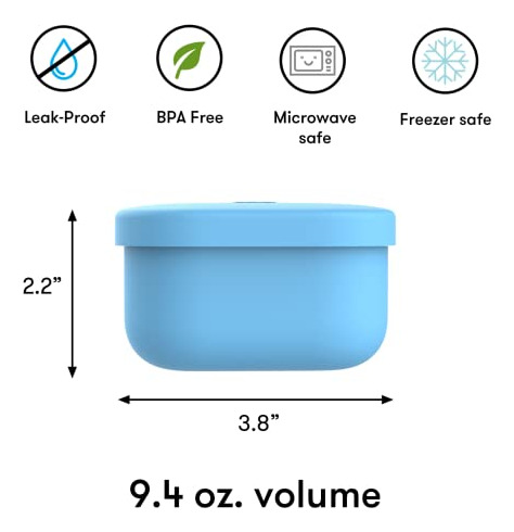 Recipientes Omie Omiebox De Silicona A Prueba De Fugas Para
