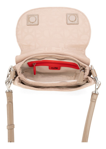 Bolsa Lady Bag Cloe Aslangi Chico Color Beige