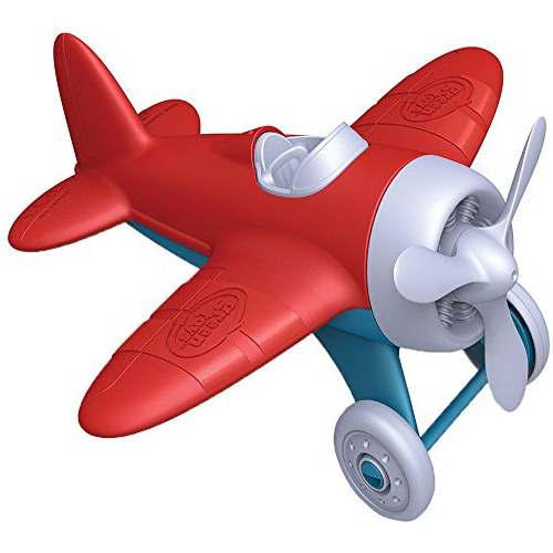 Avion De Juguete De Plastico Color Rojo Azul Para Niños