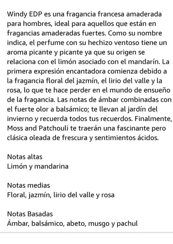 Windy Perfume Arabe Al Rehab 50 Ml Madera Citrico Especiado
