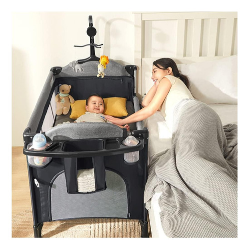 Mmbaby 5-en-1 Pack And Play Cuna Portátil Para Bebé, Cuna De