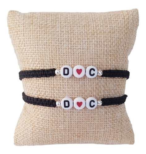 Pulseras Para Parejas Personalizadas Para Novios Con Letras