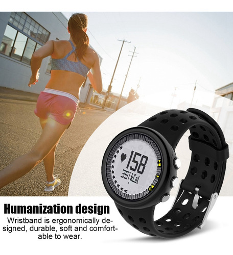 Correa De Reloj De Silicona For Suunto M1 M2 M4 M5 Negra