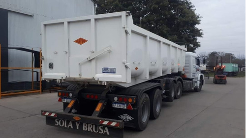 Semirremolque Batea Sola Y Brusa Okm, Vuelco Trasero