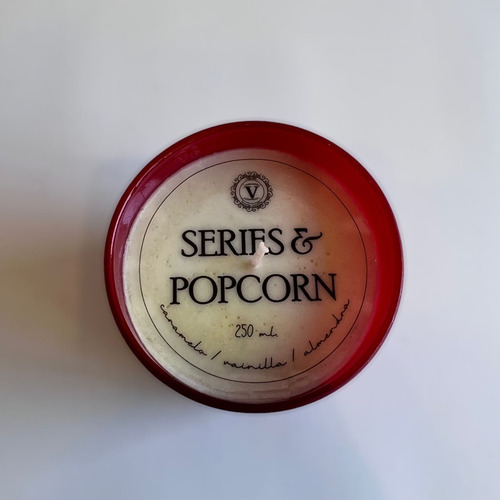 Imagen 2 de 3 de Vela De Soja Series&popcorns Vidrio 250ml