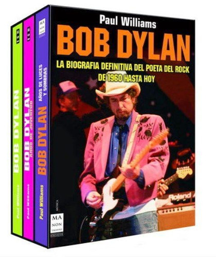 BOB DYLAN - 3 LIBROS CON ESTUCHE, de Paul Williams. Editorial Robin Book Ma Non Troppo, tapa blanda en español, 2014