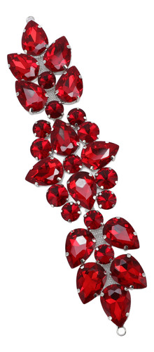 Correa Corta Roja Con Diamantes De Imitación, Decoración De