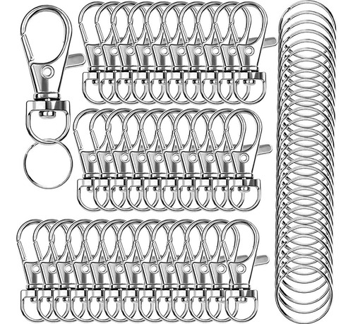 Ipxead 120 Ganchos Giratorios De Alta Calidad Con Llaveros,.