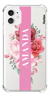 Capa Capinha Com Nome Personalizada Rosas 1