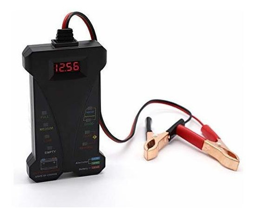 Autder Comprobador De Bateria Para Coche 12 V 6 Luces Led P