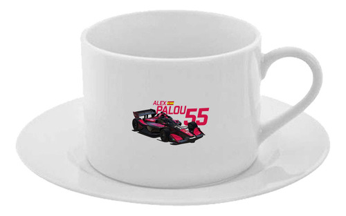 Taza Y Plato Desayuno Te Café Coche De Carreras Cod A57