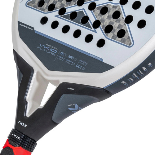 Paleta De Padel Vk10 Future Aranzazu Osoro 12k Importada Blanco Gris