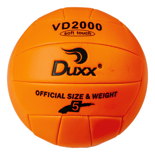 Balón Voleibol Duxx Vd2000 0232 #5 Pvc Color Naranja