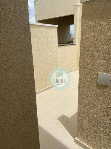Imagem 10 de 19 de Apartamento Novo E Diferenciado Duplex Com Cobertura De 76m² Bem Distribuído, Com 3 Andares. À Venda Por R$ 317.000,00 - Vila América - Santo André/sp - Ad0005