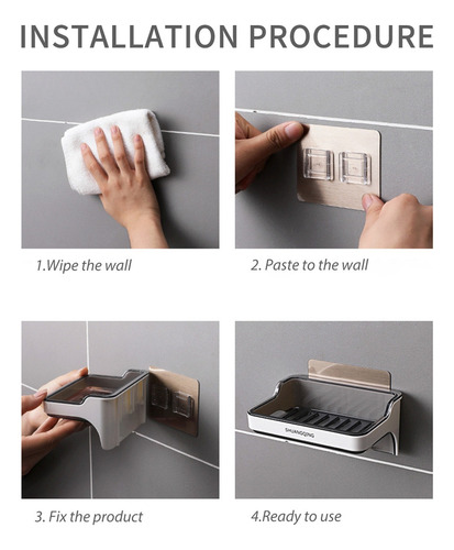 Jabonera De Cocina Montada En Jabón Con Caja De Pared Para F