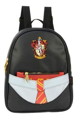 Mochila Pequena Costas Petit C/ Estojo Harry Potter - Luxcel Cor Preto