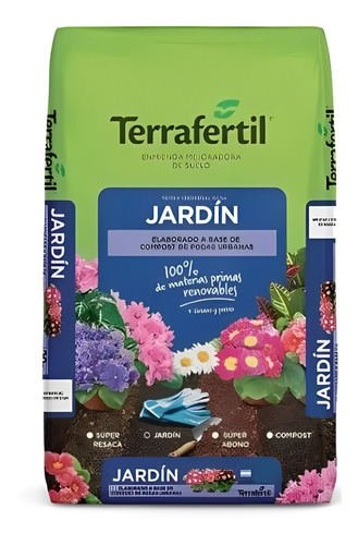 Terrafertil Tierra Jardín 50 Lts Plantas Ornamentales